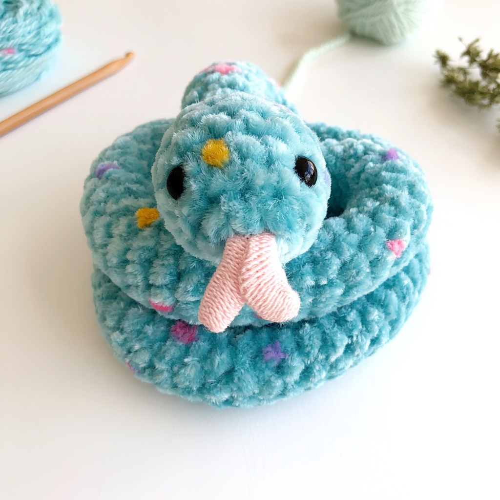 Crochet a Beginner-Friendly Amigurumi Snake - step by step