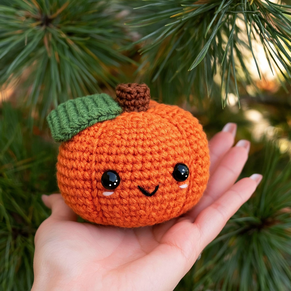 Crochet Pumpkin Amigurumi: Free Pattern & Autumn Fun - finished dish