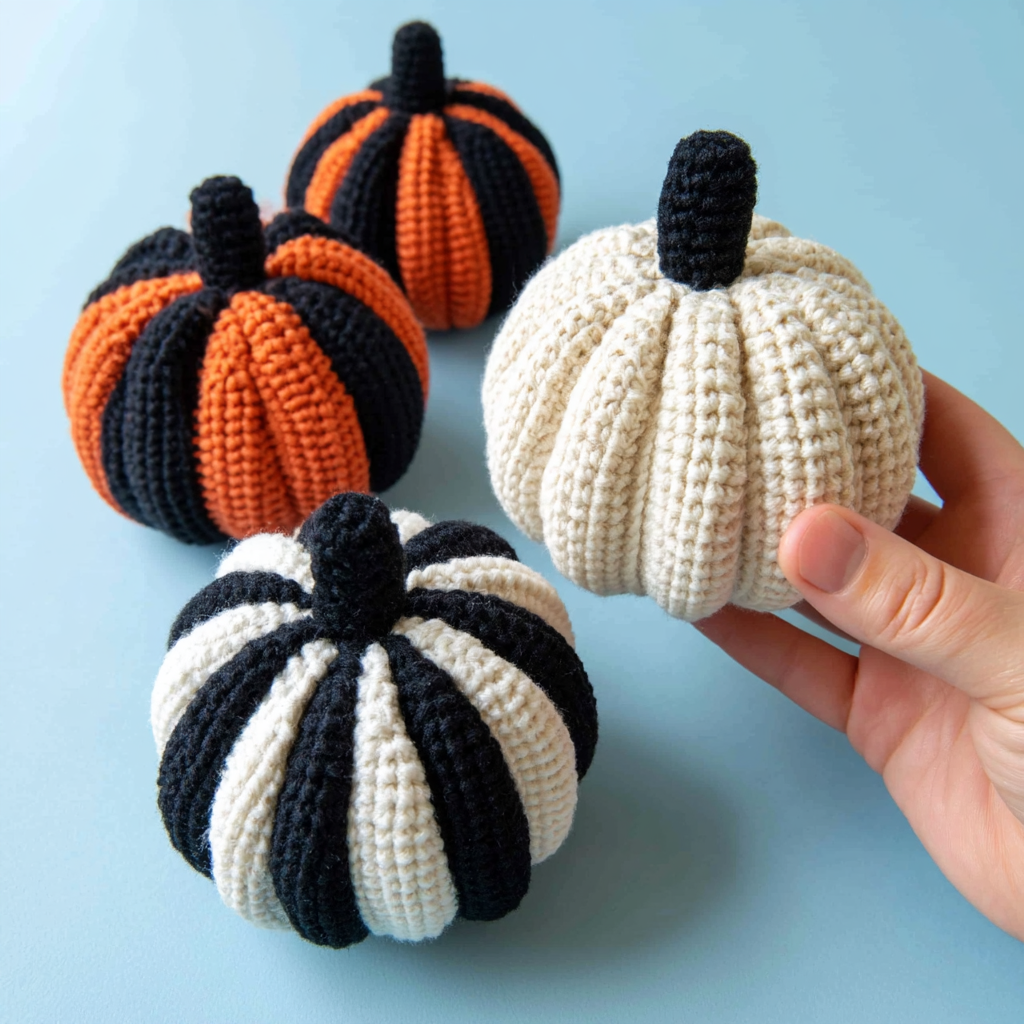 Crochet Adorable Amigurumi Pumpkins for Fall