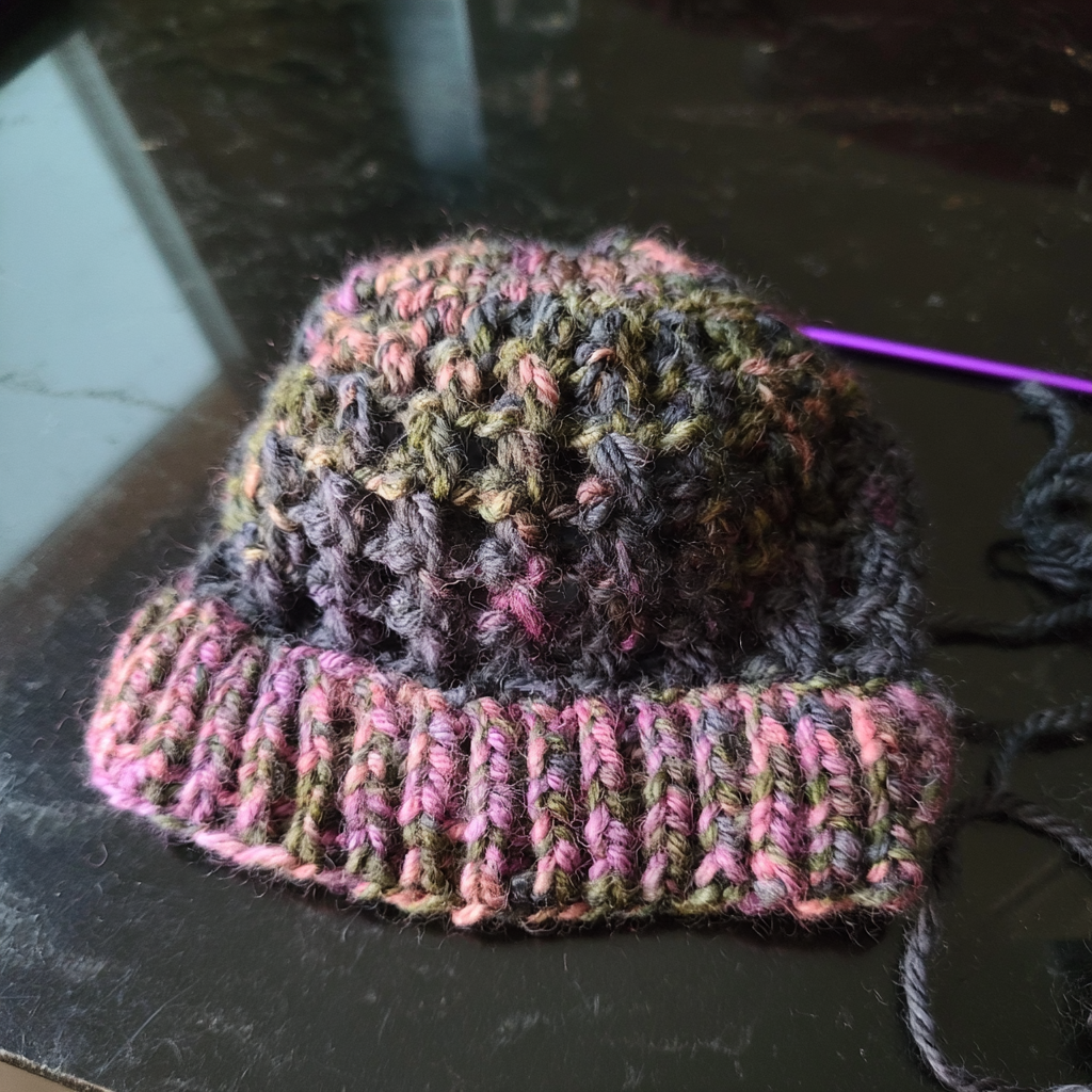 Crochet the Mandala Tam: A Free Pattern for Netted Caps - finished dish