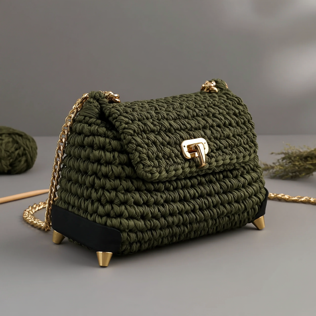 Craft a Luxurious Crochet Chain Backpack - step by step