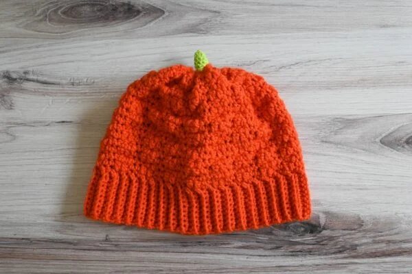Crochet a Free Pumpkin Beanie for the Whole Family This Fall - step by step
