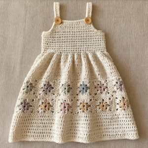 Crochet a Charming 2T Toddler Dress and Cardigan Set