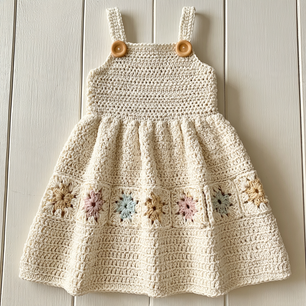 Crochet a Charming 2T Toddler Dress and Cardigan Set - step by step